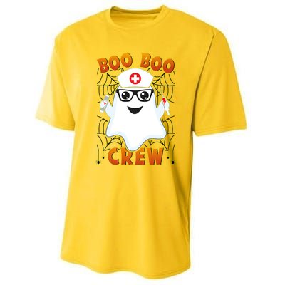 Funny Halloween Boo Boo Crew Ghost Nurse Performance Sprint T-Shirt