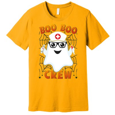 Funny Halloween Boo Boo Crew Ghost Nurse Premium T-Shirt