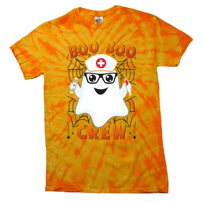 Funny Halloween Boo Boo Crew Ghost Nurse Tie-Dye T-Shirt