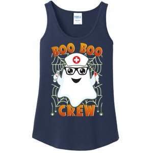 Funny Halloween Boo Boo Crew Ghost Nurse Ladies Essential Tank