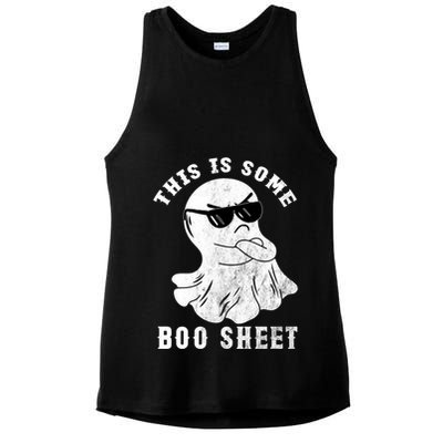 Funny Halloween Boo Ghost Costume This Is Some Boo Sheet Gift Ladies PosiCharge Tri-Blend Wicking Tank