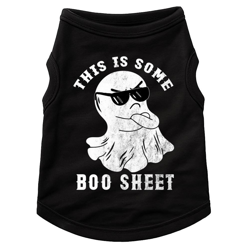 Funny Halloween Boo Ghost Costume This Is Some Boo Sheet Gift Doggie Tank