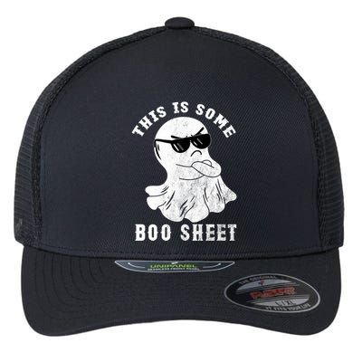 Funny Halloween Boo Ghost Costume This Is Some Boo Sheet Gift Flexfit Unipanel Trucker Cap