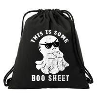 Funny Halloween Boo Ghost Costume This Is Some Boo Sheet Gift Drawstring Bag