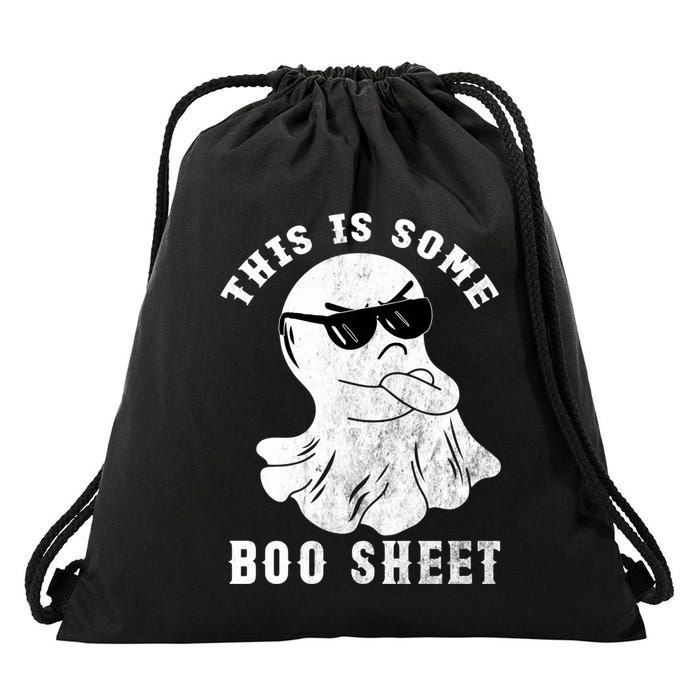 Funny Halloween Boo Ghost Costume This Is Some Boo Sheet Gift Drawstring Bag