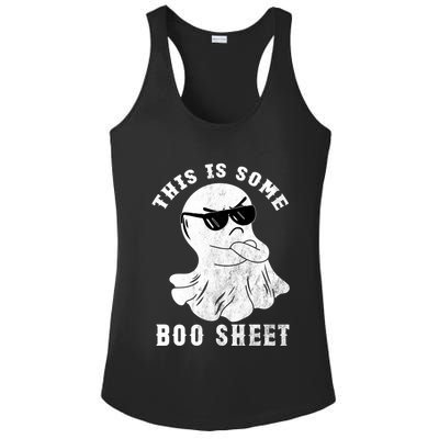 Funny Halloween Boo Ghost Costume This Is Some Boo Sheet Gift Ladies PosiCharge Competitor Racerback Tank