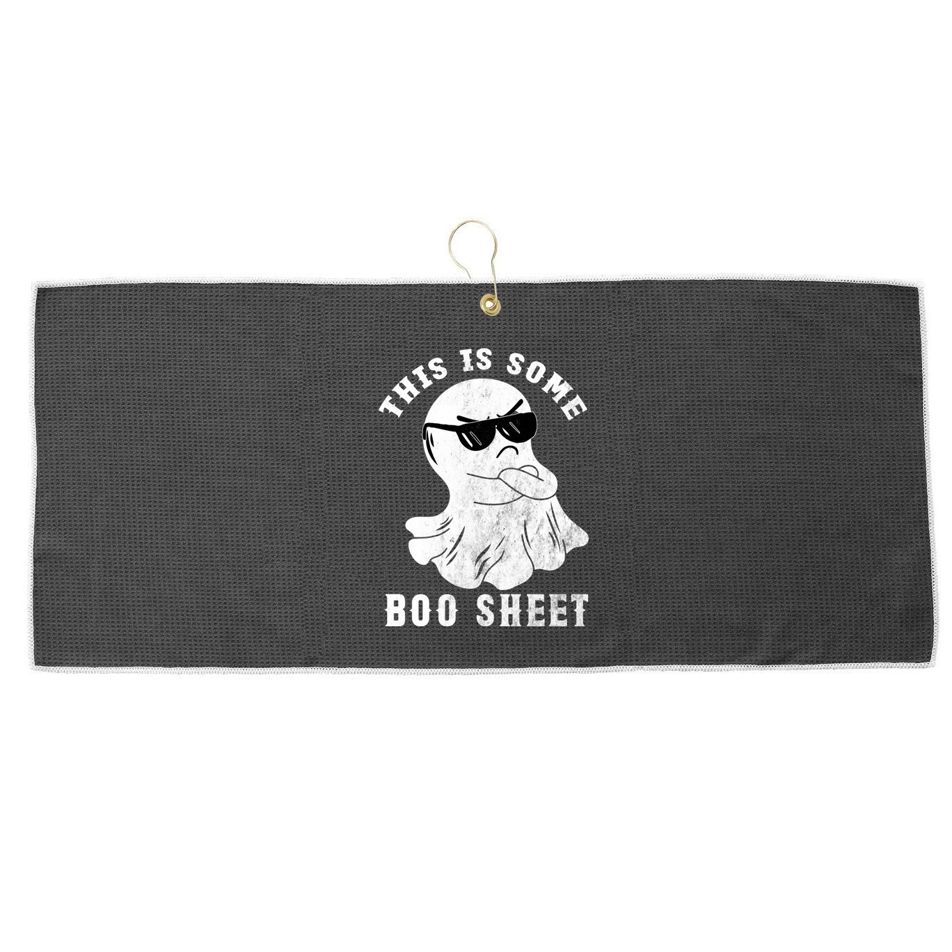 Funny Halloween Boo Ghost Costume This Is Some Boo Sheet Gift Large Microfiber Waffle Golf Towel