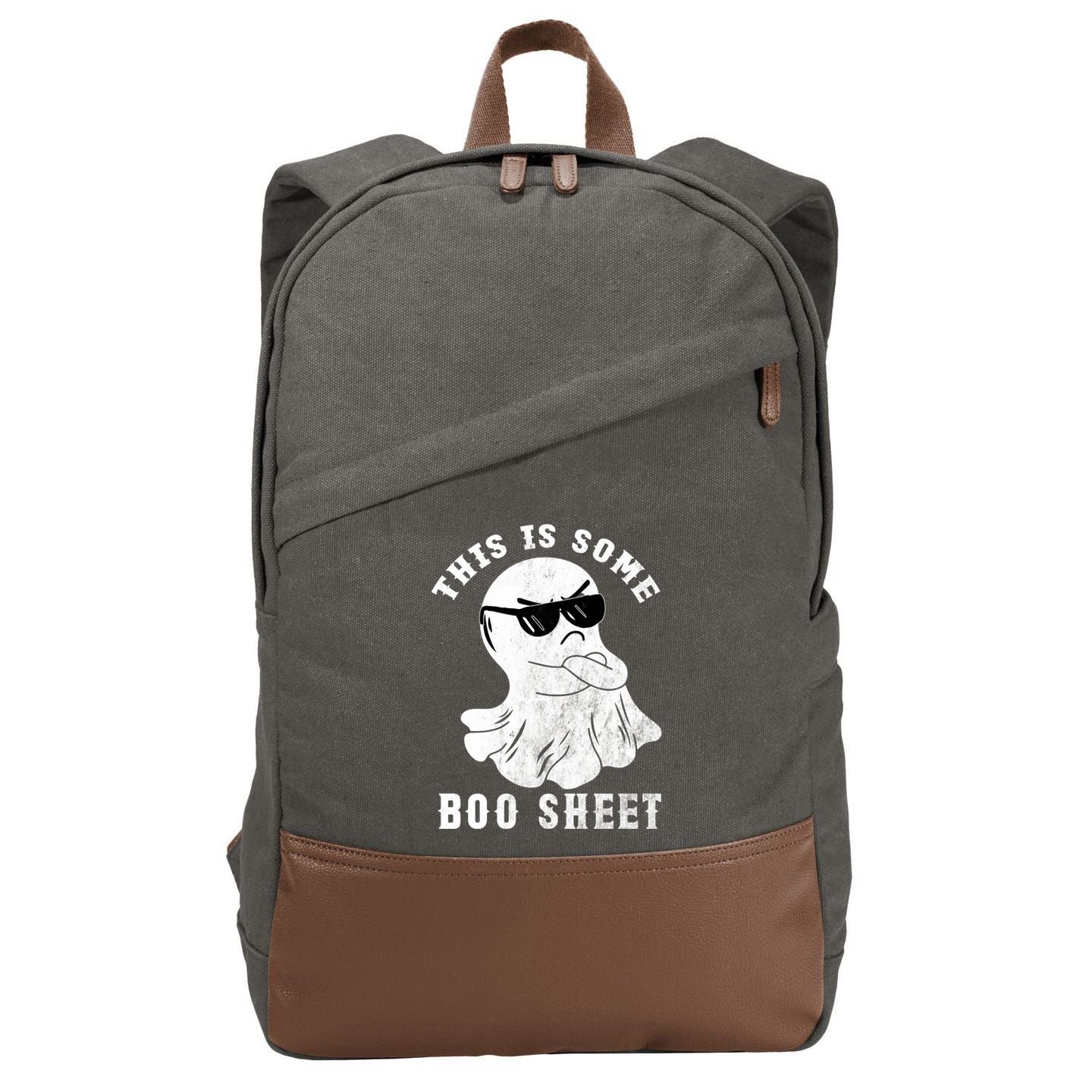 Funny Halloween Boo Ghost Costume This Is Some Boo Sheet Gift Cotton Canvas Backpack