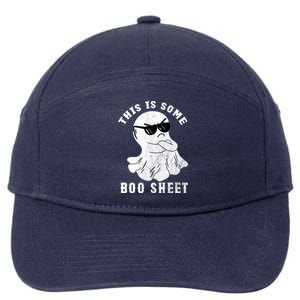 Funny Halloween Boo Ghost Costume This Is Some Boo Sheet Gift 7-Panel Snapback Hat