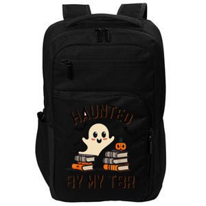 Funny Haunted By My Tbr Boo Halloween Book Gift Impact Tech Backpack