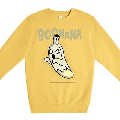 Funny Halloween Boonana Ghost Banana Premium Crewneck Sweatshirt