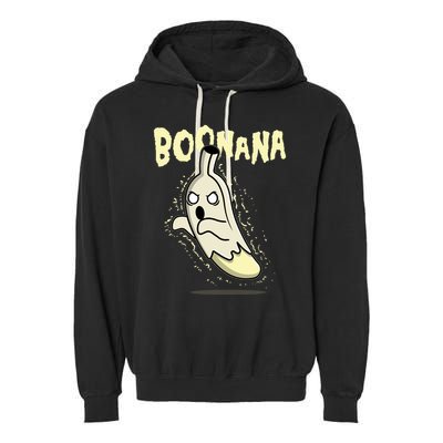 Funny Halloween Boonana Ghost Banana Garment-Dyed Fleece Hoodie