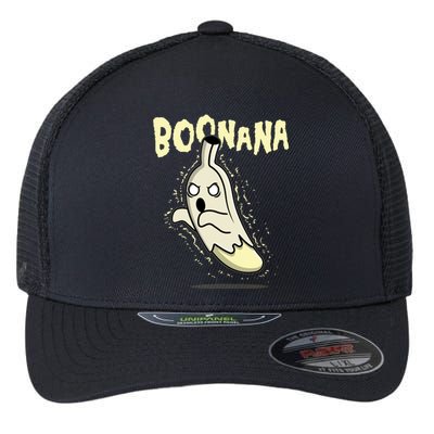 Funny Halloween Boonana Ghost Banana Flexfit Unipanel Trucker Cap