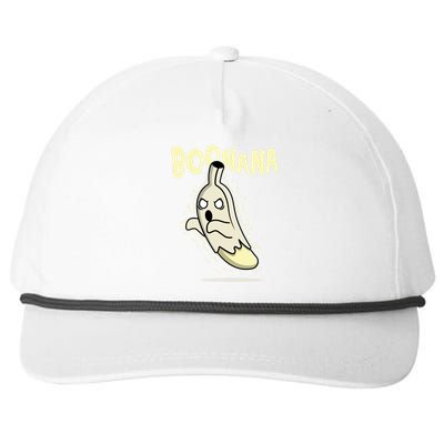 Funny Halloween Boonana Ghost Banana Snapback Five-Panel Rope Hat