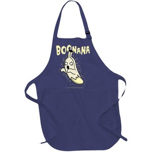 Funny Halloween Boonana Ghost Banana Full-Length Apron With Pockets