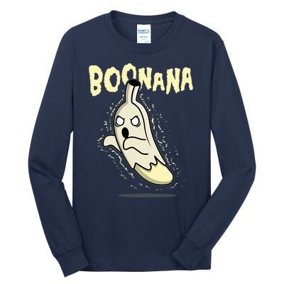 Funny Halloween Boonana Ghost Banana Tall Long Sleeve T-Shirt