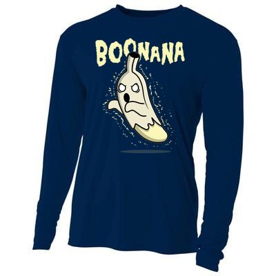 Funny Halloween Boonana Ghost Banana Cooling Performance Long Sleeve Crew