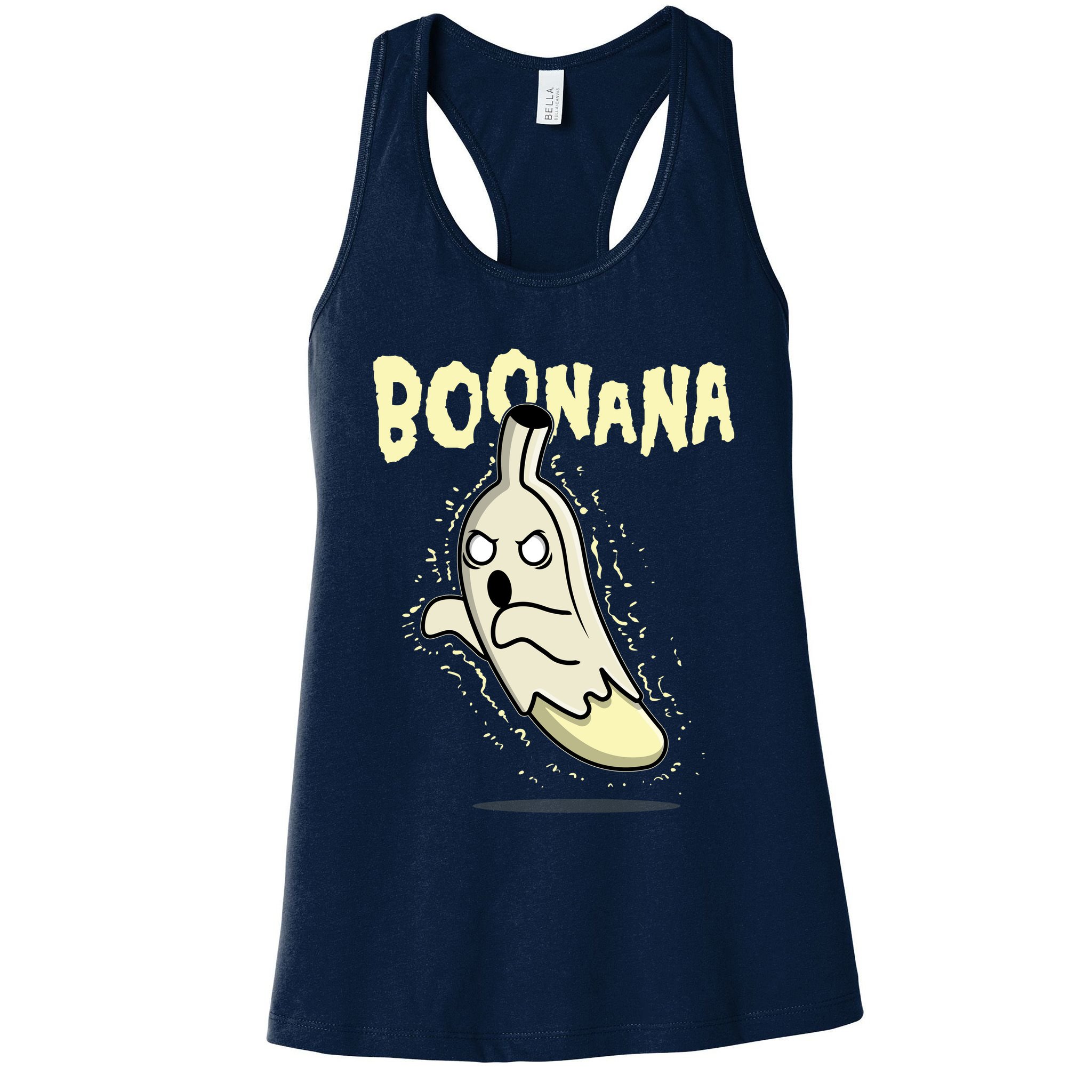 Funny Halloween Boonana Ghost Banana Womens Tank Top