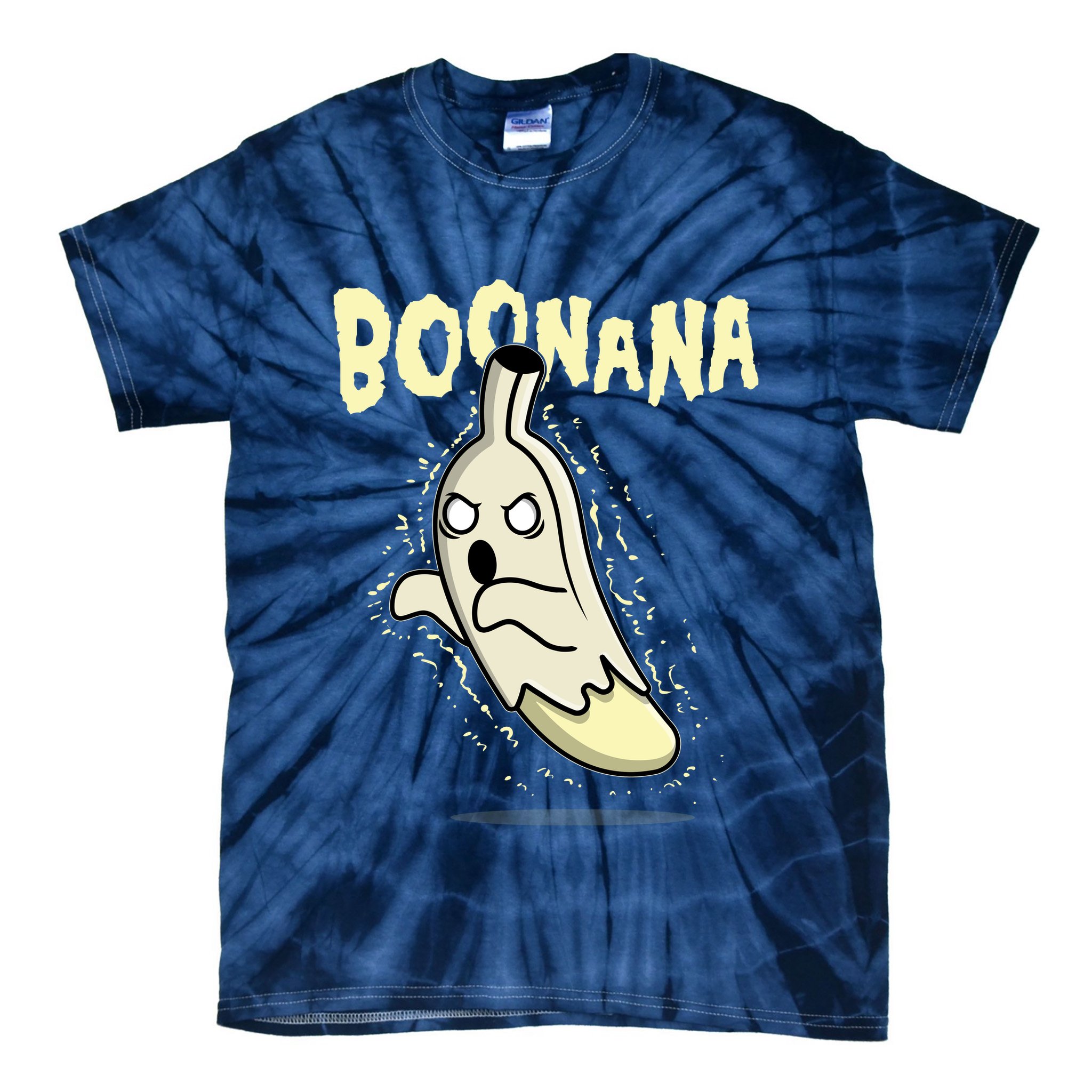 Funny Halloween Boonana Ghost Banana Tie-Dye T-Shirt