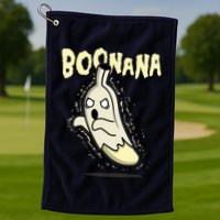 Funny Halloween Boonana Ghost Banana Golf Towel