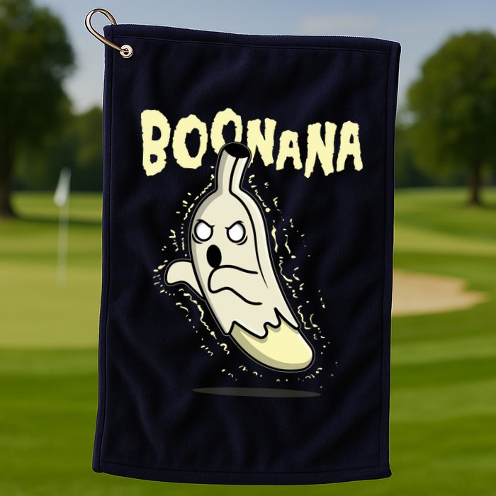 Funny Halloween Boonana Ghost Banana Golf Towel