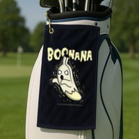 Funny Halloween Boonana Ghost Banana Golf Towel