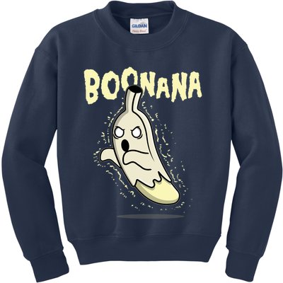Funny Halloween Boonana Ghost Banana Kids Sweatshirt
