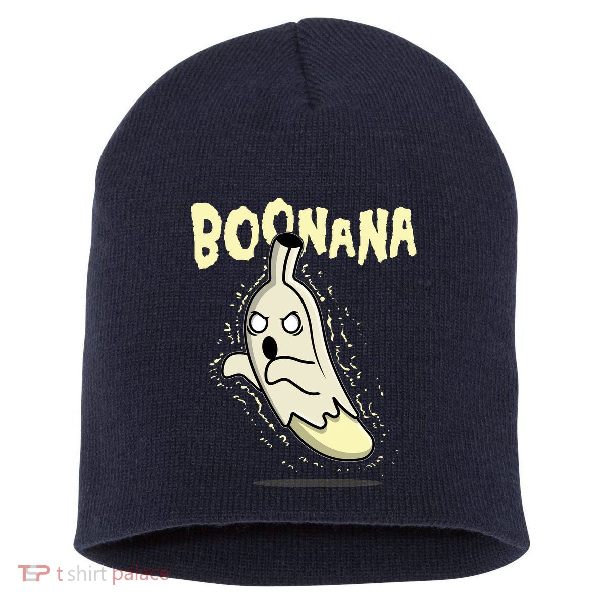 Funny Halloween Boonana Ghost Banana Short Acrylic Beanie