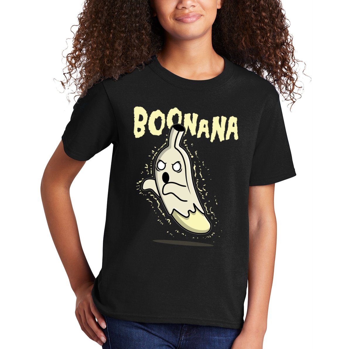 Funny Halloween Boonana Ghost Banana Kids T-Shirt