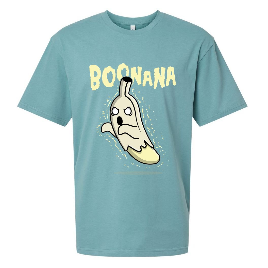 Funny Halloween Boonana Ghost Banana Sueded Cloud Jersey T-Shirt