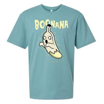 Funny Halloween Boonana Ghost Banana Sueded Cloud Jersey T-Shirt