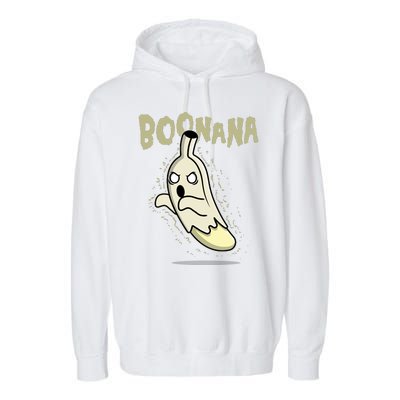 Funny Halloween Boonana Ghost Banana Garment-Dyed Fleece Hoodie