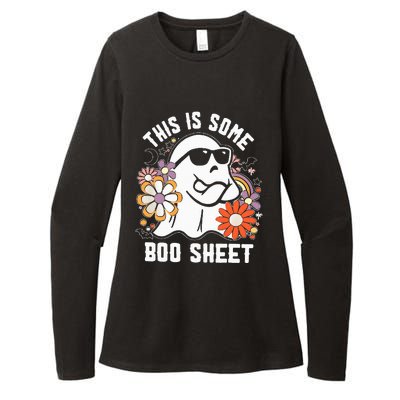 Funny Halloween Boo Ghost Costume This is Some Boo Sheet Womens CVC Long Sleeve Shirt