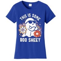 Funny Halloween Boo Ghost Costume This is Some Boo Sheet Women's T-Shirt