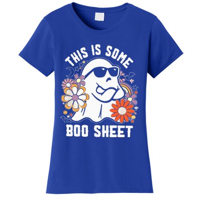 Funny Halloween Boo Ghost Costume This is Some Boo Sheet Women's T-Shirt