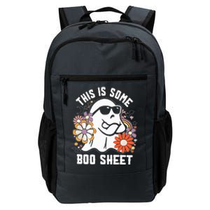 Funny Halloween Boo Ghost Costume This is Some Boo Sheet Daily Commute Backpack