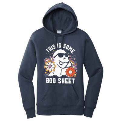 Funny Halloween Boo Ghost Costume This is Some Boo Sheet Women's Pullover Hoodie