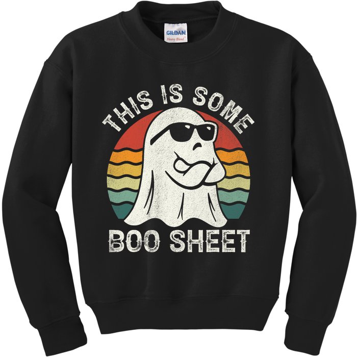 Funny Halloween Boo Ghost Costume This Is Some Boo Sheet Kids Sweatshirt