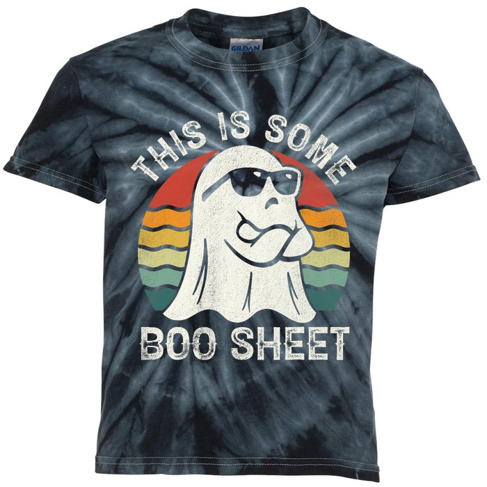 Funny Halloween Boo Ghost Costume This Is Some Boo Sheet Kids Tie-Dye T-Shirt