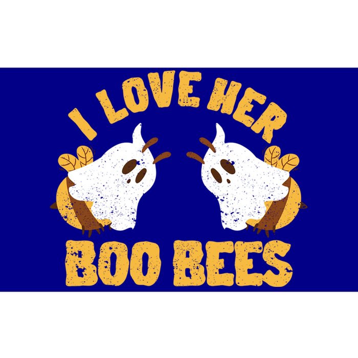 Funny Halloween Boobs Ghost Bee Spooky I Love Her Boo Bees Gift Bumper Sticker