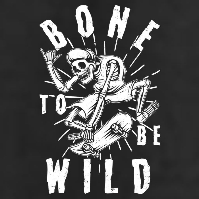 Funny Halloween Bone To Be Wild Skateboarding Skeleton 7 Panel Mesh Trucker Snapback Hat