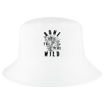 Funny Halloween Bone To Be Wild Skateboarding Skeleton Cool Comfort Performance Bucket Hat