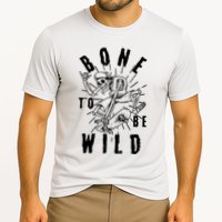 Funny Halloween Bone To Be Wild Skateboarding Skeleton Cooling Performance Crew T-Shirt