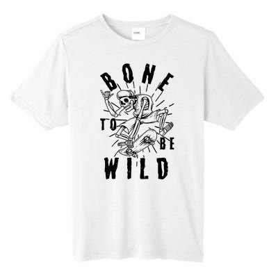 Funny Halloween Bone To Be Wild Skateboarding Skeleton Tall Fusion ChromaSoft Performance T-Shirt