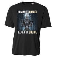 Funny Human By Chance Alpha By Choice Cooling Performance Crew T-Shirt