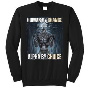 Funny Human By Chance Alpha By Choice Sweatshirt