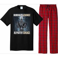 Funny Human By Chance Alpha By Choice Pajama Set