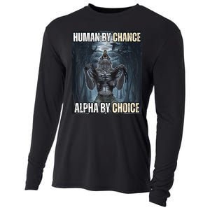 Funny Human By Chance Alpha By Choice Cooling Performance Long Sleeve Crew