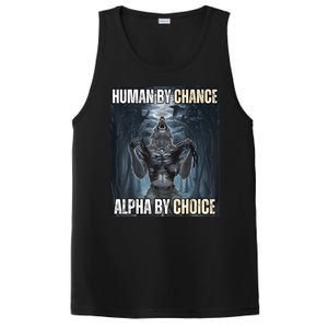 Funny Human By Chance Alpha By Choice PosiCharge Competitor Tank