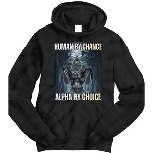 Funny Human By Chance Alpha By Choice Tie Dye Hoodie